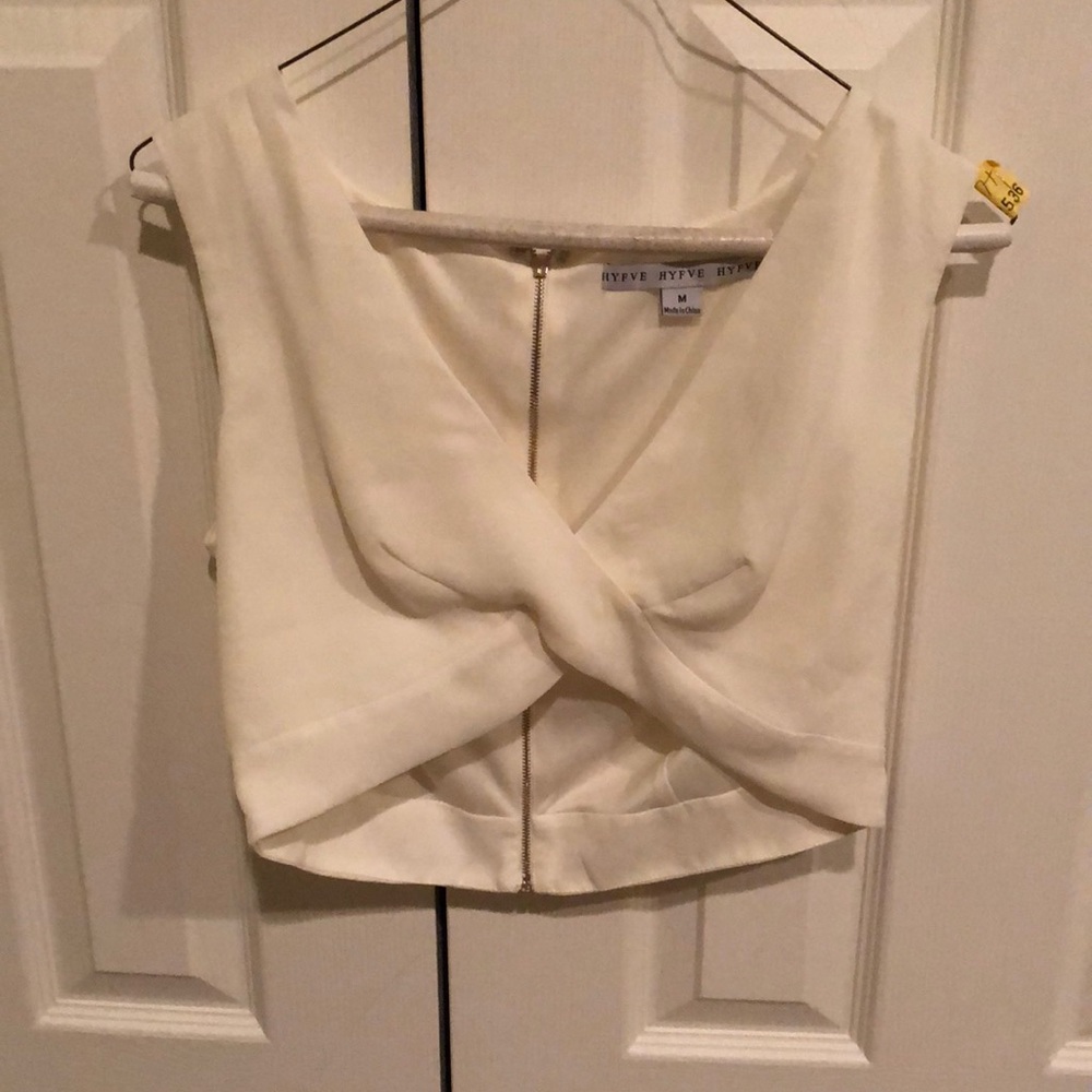White going-out crop top